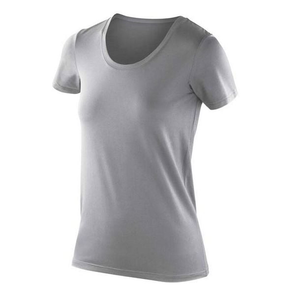 Koszulka Damska Impact Softex. Szare bluzki damskie SPIRO, xs, bez wzorów, sportowe, bez kołnierzyka, bez ramiączek. Za 65.99 zł.