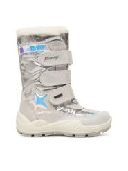 Primigi Śniegowce GORE-TEX 8881666 M Srebrny. Szare kozaki dziewczęce Primigi, bez wzorów, z gore-texu, bez obcasa. Za 489.99 zł.