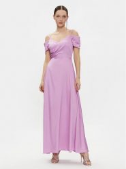 Rinascimento Sukienka wieczorowa CFC0117556003 Fioletowy Regular Fit. Fioletowe sukienki damskie RINASCIMENTO, s, bez wzorów, z syntetyku, wizytowe, bez kołnierzyka, bez ramiączek. Za 629.99 zł.