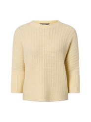 Someday sweter z dzianiny z wełną i alpaką - Tumelda Kobiety Sztuczne włókno żółty, M. Żółte swetry klasyczne damskie Someday, m, z dzianiny, bez kołnierzyka. Za 449.95 zł.