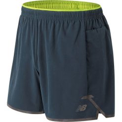Szorty sportowe w kolorze granatowo-żółtym. Niebieskie szorty sportowe męskie New Balance, m, z materiału. W wyprzedaży za 232.95 zł.