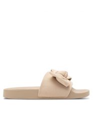Clara Barson Klapki FABIA WSS20734-04 Beżowy. Brązowe klapki damskie Clara Barson, bez wzorów, z materiału, bez obcasa. Za 69.99 zł.