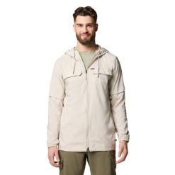 Kurtka sportowa męska Skien Valley Hooded Light Jacket. Brązowe kurtki treningowe męskie Columbia, m, bez wzorów, z materiału, trekkingowe. Za 441.50 zł.