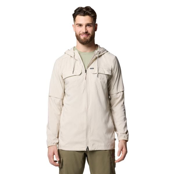 Kurtka sportowa męska Skien Valley Hooded Light Jacket. Brązowe kurtki treningowe męskie Columbia, m, bez wzorów, z materiału, trekkingowe. Za 441.50 zł.