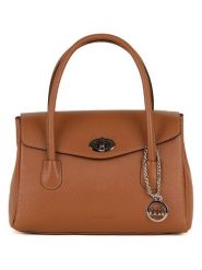 Mia Tomazzi Skórzana torebka w kolorze jasnobrązowym - 30 x 24 x 13 cm rozmiar: onesize. Brązowe torebki klasyczne damskie Mia Tomazzi, bez wzorów, z materiału, bez dodatków. Za 347.99 zł.