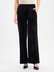 More & More Aksamitne spodnie Kobiety czarny jednolity, 36. Czarne spodnie materiałowe damskie MORE & MORE, bez wzorów, z materiału. Za 429.95 zł.