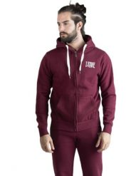 Męska bluza Leone 1947 Apparel Logo z haftem. Czerwone bluzy sportowe męskie LEONE 1947 APPAREL, l, z bawełny. Za 147.31 zł.