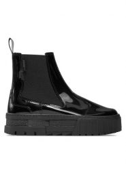 Puma Sztyblety Mayze Chelsea Jelly Wns 393626 02 Czarny. Czarne botki damskie Puma, ze skóry, bez obcasa, na płaskiej podeszwie, bez zapięcia. Za 519.99 zł.