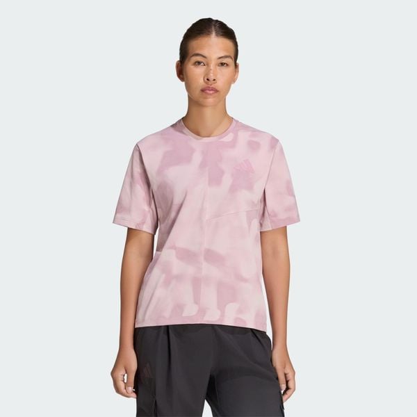 Koszulka Terrex Multi Climacool Printed. Fioletowe bluzki sportowe damskie Adidas, l, z dzianiny, bez kołnierzyka, bez ramiączek. Za 199.00 zł.