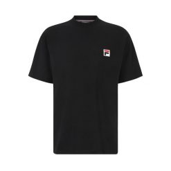 Koszulka Fila Blans. Czarne t-shirty damskie Fila, m, bez wzorów, z bawełny, bez kołnierzyka. Za 129.99 zł.