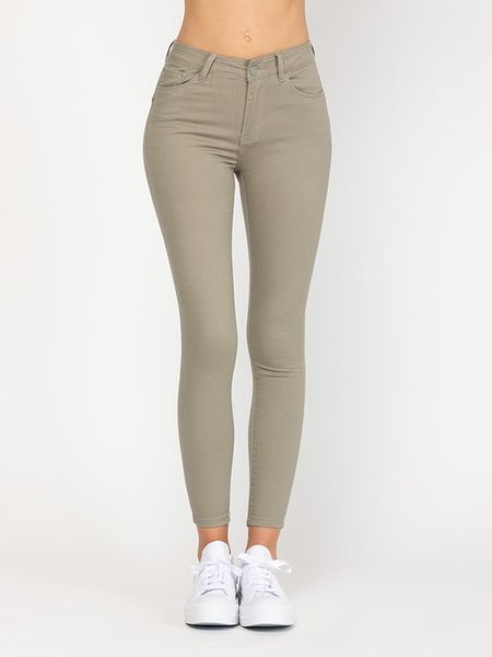 Tantra Dżinsy - Skinny fit - w kolorze khaki rozmiar: XS. Brązowe jeansy damskie Tantra. Za 102.66 zł.