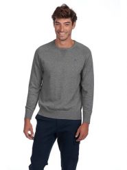 The Time of Bocha Sweter "Corner" w kolorze szarym rozmiar: XXL. Szare swetry męskie The Time of Bocha, xxl, bez wzorów, z bawełny, bez kołnierzyka. Za 117.45 zł.