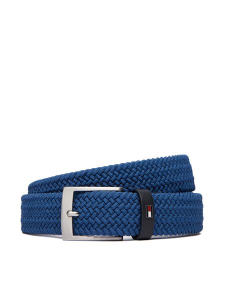 Tommy Hilfiger Pasek Adan 3.5 Elastic AM0AM13824 Granatowy. Niebieskie paski męskie Tommy Hilfiger, bez wzorów, z materiału. Za 209.99 zł.