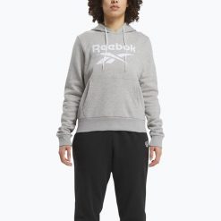 Bluza damska Reebok Identity Big Logo Fleece. Szare bluzy bez kaptura damskie Reebok. Za 189.99 zł.