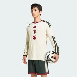 Oryginalna koszulka z trzeciego zestawu z długim rękawem Manchester United 26/27. Białe koszulki męskie z długim rękawem Adidas, l, z dzianiny. Za 554.00 zł.
