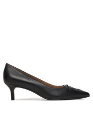 LAUREN RALPH LAUREN Szpilki 802P06371001 Czarny. Czarne szpilki Lauren Ralph Lauren, bez wzorów, ze skóry, bez obcasa. Za 729.99 zł.