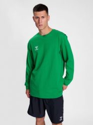 Bluza Hummel Authentic. Niebieskie bluzy sportowe damskie HUMMEL, xl, bez wzorów, z bawełny, bez ramiączek, długie, bez kaptura. Za 212.75 zł.