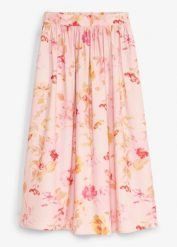 Spódnica maxi z przewiewnej krepy. Czerwone spódniczki damskie bonprix, bez wzorów, eleganckie, maxi. Za 149.99 zł.