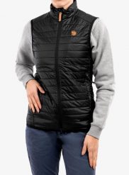 Kamizelka ocieplana damska Fjallraven Abisko Padded Vest. Czarne kamizelki damskie Fjällräven, l, z materiału. Za 841.40 zł.