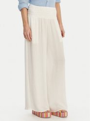 Seafolly Spodnie materiałowe Beach Edit 55699-PA Biały Relaxed Fit. Białe spodnie materiałowe damskie Seafolly, bez wzorów, z materiału. Za 469.99 zł.