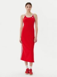 Adidas Sukienka codzienna adicolor 3-Stripes JD4620 Czerwony Slim Fit. Czerwone sukienki damskie Adidas, na co dzień, m, bez wzorów, z bawełny, bez kołnierzyka, bez ramiączek, proste. Za 159.99 zł.