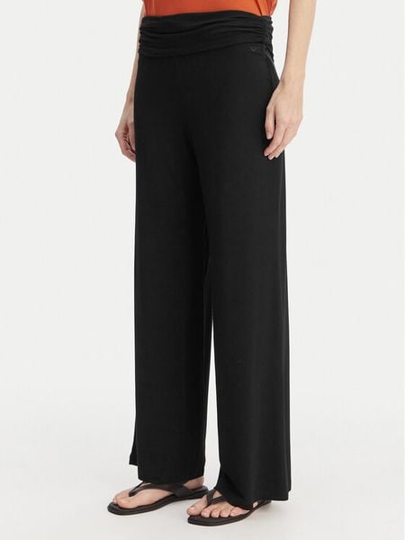 Emporio Armani Spodnie materiałowe EW004075 AF20240 UC001 Czarny Regular Fit. Czarne spodnie materiałowe damskie Emporio Armani, bez wzorów, z materiału. Za 315.99 zł.