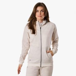 Bluza treningowa damska Swedemount Training Logo Zip Hood II szybkoschnąca. Brązowe bluzy bez kaptura damskie SWEDEMOUNT, bez wzorów, bez ramiączek, bez kaptura. Za 224.99 zł.