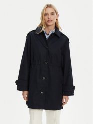 Tommy Hilfiger Parka Essential WW0WW43742 Granatowy Regular Fit. Niebieskie parki damskie Tommy Hilfiger, bez wzorów, z bawełny. Za 649.99 zł.
