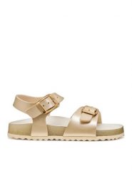 Geox Sandały J Adriel Girl J558MI 000NF C2010 S Złoty. Żółte sandały dziewczęce Geox, ze skóry, bez zapięcia. Za 229.99 zł.