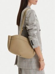 GINO ROSSI Torebka C-LDA8549 Beżowy. Brązowe torebki klasyczne damskie Gino Rossi, bez wzorów, ze skóry, bez dodatków. Za 199.99 zł.