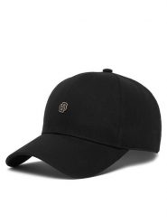 BOSS Czapka z daszkiem Ari-B-Icon 50555583 Czarny. Czarne czapki z daszkiem damskie Boss, bez wzorów, z bawełny. Za 159.99 zł.