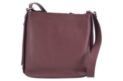 Listonoszka skórzana BARBERINI'S bordowa 770-5. Czerwone shopper bag damskie Barberinis, bez wzorów, ze skóry, na ramię, duże, bez dodatków. Za 319.99 zł.