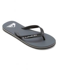 Klapki dla Mężczyzn MOLOKAI CORE. Szare klapki i japonki męskie Quiksilver, z gumy. Za 84.99 zł.