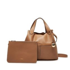Torebka Furla. Brązowe torebki klasyczne damskie Furla, bez wzorów, bez dodatków. Za 1,739.00 zł.