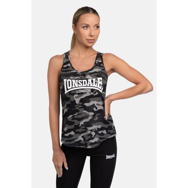 Damski tank top Lonsdale Beaquoy. Szare topy damskie Lonsdale, bez wzorów, bez kołnierzyka. Za 180.00 zł.
