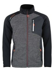 Peak Mountain Kurtka polarowa "Cerin" w kolorze szarym rozmiar: XXL. Szare kurtki męskie Peak Mountain, xxl, bez wzorów, z polaru, bez kaptura. Za 174.43 zł.