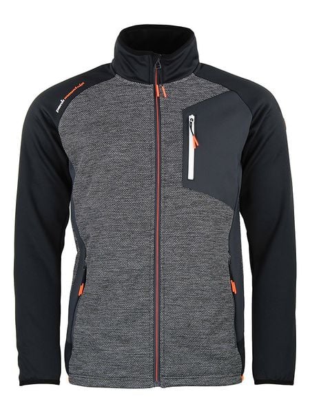 Peak Mountain Kurtka polarowa "Cerin" w kolorze szarym rozmiar: XL. Szare kurtki męskie Peak Mountain, xl, bez wzorów, z polaru, bez kaptura. Za 209.95 zł.
