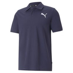 Koszulka sportowa męska Puma Ess Pique. Fioletowe t-shirty sportowe męskie Puma, l, z tkaniny, bez ramiączek, na fitness i siłownię. Za 145.00 zł.