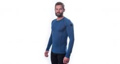 SENSOR Koszulka męska Merino Air Tee LS Men deep blue-L. Niebieskie koszulki męskie z długim rękawem Sensor, l, z materiału. Za 230.90 zł.