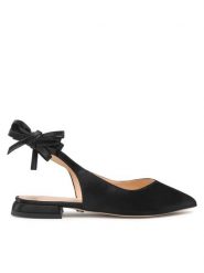 Solo Femme Sandały 24309-01-355/000-05-00 Czarny. Czarne sandały damskie Solo Femme, bez wzorów, z materiału, bez obcasa, na płaskiej podeszwie. Za 499.99 zł.