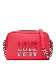 LOVE MOSCHINO Torebka JC4255PP0MKD0615 Różowy. Czerwone listonoszki damskie Love Moschino, bez wzorów, ze skóry, bez dodatków. Za 519.99 zł.