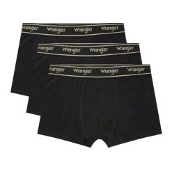 3PAK MĘSKIE BOKSERKI WRANGLER TRUNKS ODWIN BLACK U5_22207_WRA. Czarne bokserki męskie Wrangler, bez wzorów. Za 79.99 zł.