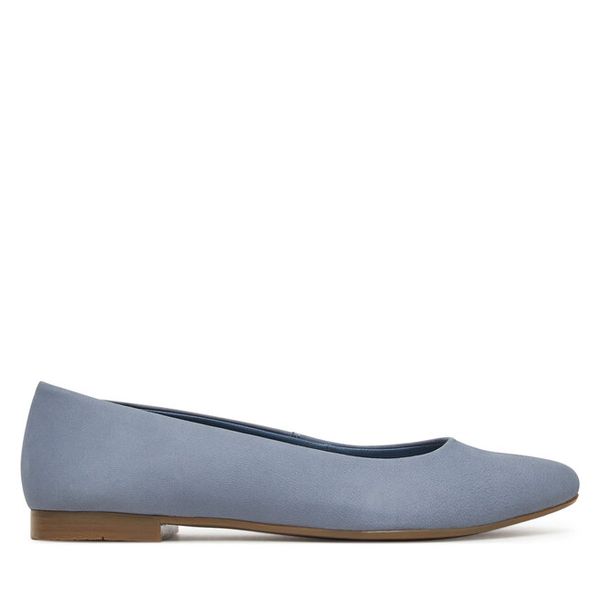 Baleriny Lasocki. Niebieskie baleriny damskie Lasocki, bez wzorów, bez obcasa. Za 139.99 zł.
