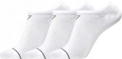 Cr7 CR7 footies bamboo 3 pack - stopki bambusowe białe. Białe skarpetki damskie CR7 Cristiano Ronaldo, bez wzorów, z elastanu. Za 82.40 zł.