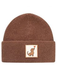 Zwillingsherz Czapka "Dachshund" w kolorze jasnobrązowym rozmiar: onesize. Brązowe czapki zimowe damskie Zwillingsherz, z materiału. Za 134.95 zł.