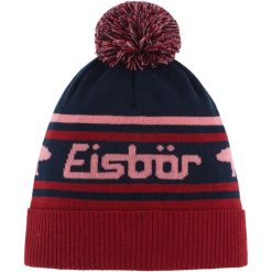 Czapka Eisbar Chani OS Pompon MÜ. Czerwone czapki męskie Eisbar, bez wzorów, z materiału, eleganckie. Za 279.99 zł.