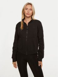 Guess Bluza Stacie V4BQ01 KC5O0 Czarny Regular Fit. Czarne bluzy bez kaptura damskie Guess, xxs, z bawełny. Za 189.99 zł.