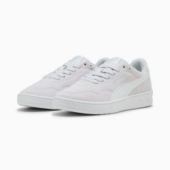Buty sportowe damskie Puma COURT LALLY SD 40073405. Szare buty sportowe na co dzień damskie Puma, bez wzorów, z gumy. Za 178.56 zł.
