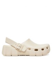 Birkenstock Klapki Birki Flow EVA 1027706 Beżowy. Brązowe klapki damskie Birkenstock, bez wzorów, z tworzywa sztucznego, bez obcasa. Za 269.99 zł.