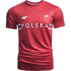Koszulka funkcyjna męska Polska Pyeongchang 2018 TSMF900 - czerwony wiśniowy. Czerwone bielizna termoaktywna męska 4f, m, bez wzorów, z dzianiny. W wyprzedaży za 49.99 zł.